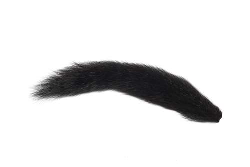 Veniard Fox Squirrel Tail Dyed Black Fly Tying Materials